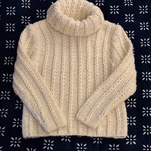 Cozy Cream Cable Knit Turtleneck Sweater
